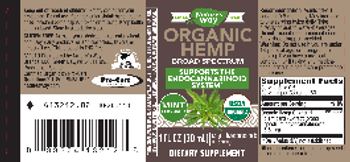 Nature's Way Organic Hemp Mint Flavored - supplement