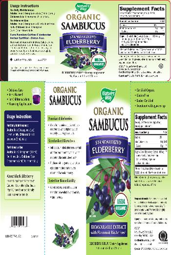 Nature's Way Organic Sambucus - supplement