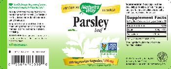 Nature's Way Parsley Leaf 450 mg - supplement