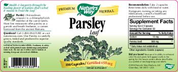 Nature's Way Parsley Leaf - supplement
