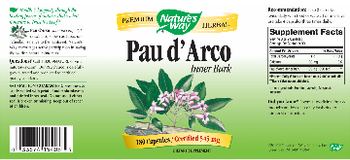 Nature's Way Pau d' Arco Inner Bark - supplement