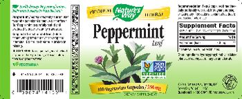 Nature's Way Peppermint Leaf 350 mg - supplement