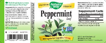 Nature's Way Peppermint Leaf - supplement