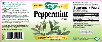 Nature's Way Peppermint Leaves - supplement