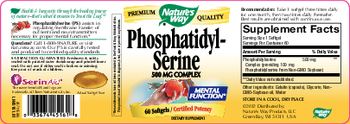 Nature's Way Phosphatidyl-Serine 500 mg Complex - supplement