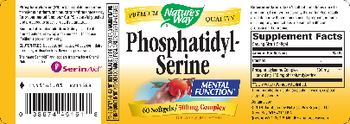 Nature's Way Phosphatidyl-Serine 500 mg Complex - supplement