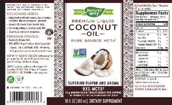 Nature's Way Premium Liquid Coconut Oil - supplement