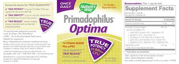 Nature's Way Primadophilus Optima - supplement