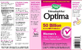 Nature's Way Primadophilus Optima - probiotic supplement with researched strains