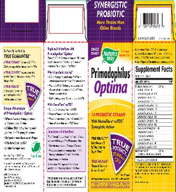 Nature's Way Primadophilus Optima - supplement