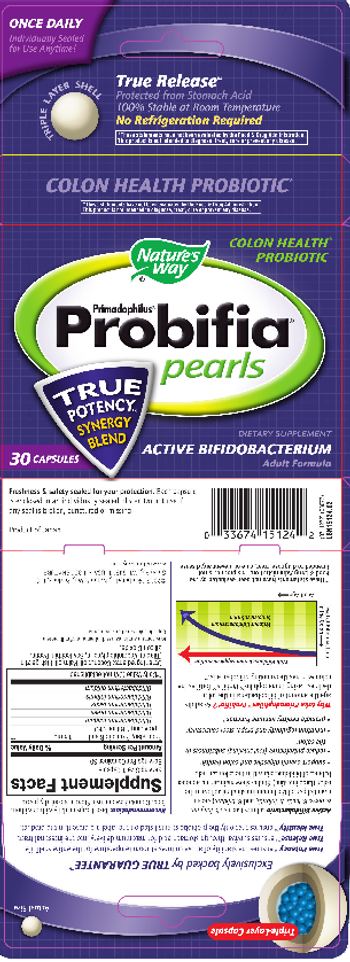 Nature's Way Primadophilus Probifia Pearls - supplement