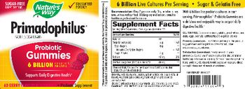 Nature's Way Primadophilus Probiotic Gummies Berry Flavored - probiotic supplement