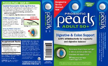 Nature's Way Probiotic Pearls Adult 50+ - probiotic supplement