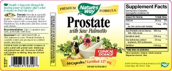 Nature's Way Prostate With Saw Palmetto - supplement