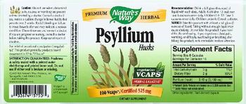 Nature's Way Psyllium Husks - supplement