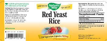 Nature's Way Red Yeast Rice 600 mg - supplement