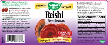 Nature's Way Reishi Standardized - supplement