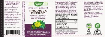 Nature's Way Rhodiola Energy 410 mg - supplement