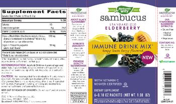 Nature's Way Sambucus Immune Drink Mix Honey Lemon Berry Flavored - supplement