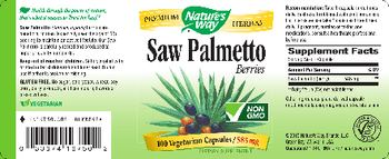 Nature's Way Saw Palmetto Berries - supplement