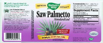 Nature's Way Saw Palmetto Standardized - supplement