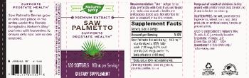 Nature's Way Saw Palmetto - supplement