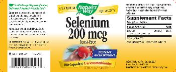 Nature's Way Selenium 200 mcg - supplement