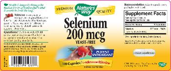 Nature's Way Selinium 200 mcg - supplement