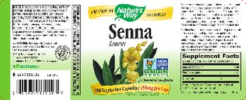 Nature's Way Senna Leaves 450 mg - supplement