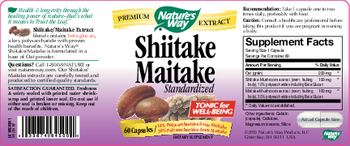 Nature's Way Shiitake Maitake Standardized - supplement