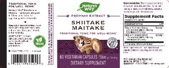Nature's Way Shiitake Maitake - supplement