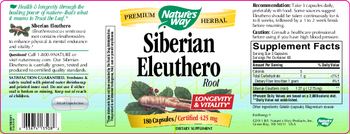 Nature's Way Siberian Eleuthero Root - supplement