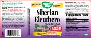 Nature's Way Siberian Eleuthero Standardized - supplement