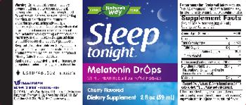 Nature's Way Sleep tonight Melatonin Drops Cherry Flavored - supplement