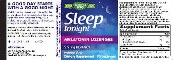Nature's Way Sleep tonight Melatonin Lozenges 2.5 mg - supplement