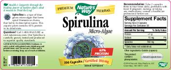 Nature's Way Spirulina Micro-Algae - supplement