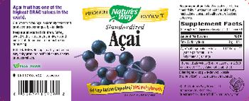 Nature's Way Standardized Acai - supplement