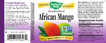 Nature's Way Standardized African Mango - supplement