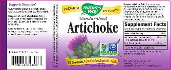 Nature's Way Standardized Artichoke - supplement