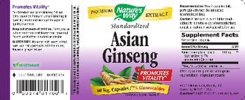 Nature's Way Standardized Asian Ginseng - supplement