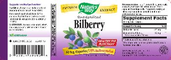 Nature's Way Standardized Bilberry - supplement