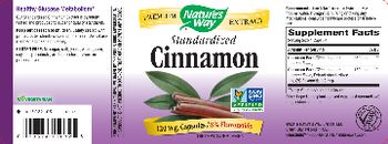 Nature's Way Standardized Cinnamon - supplement