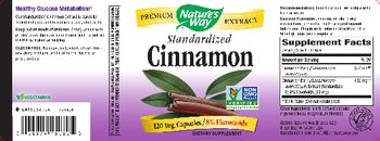 Nature's Way Standardized Cinnamon - supplement