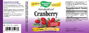 Nature's Way Standardized Cranberry - supplement
