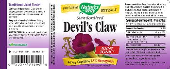 Nature's Way Standardized Devil's Claw - supplement