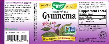 Nature's Way Standardized Gymnema - supplement