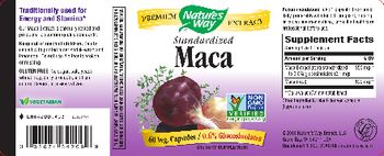 Nature's Way Standardized Maca - supplement