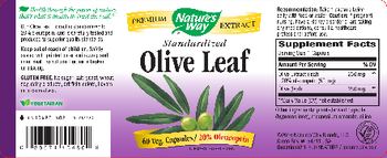 Nature's Way Standardized Olive Leaf - supplement