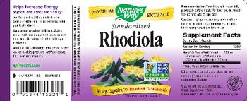 Nature's Way Standardized Rhodiola - supplement