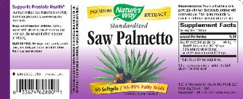 Nature's Way Standardized Saw Palmetto - supplement